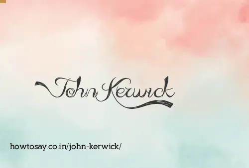 John Kerwick