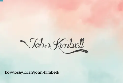 John Kimbell