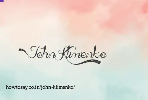 John Klimenko
