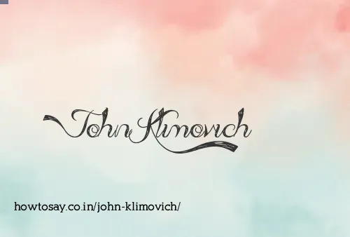 John Klimovich