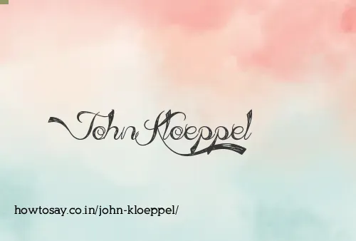 John Kloeppel