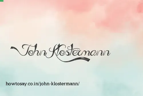 John Klostermann