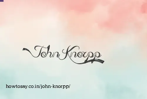John Knorpp