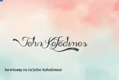 John Kofodimos