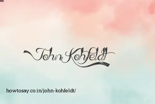 John Kohfeldt