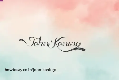 John Koning