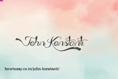 John Konstanti