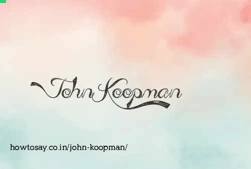 John Koopman