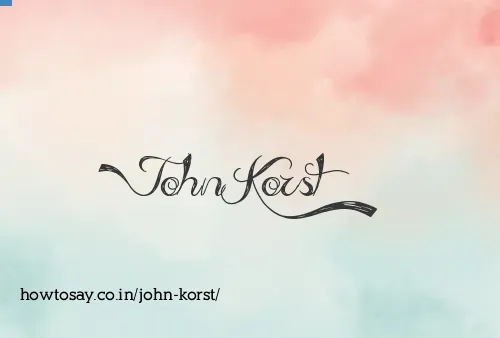 John Korst