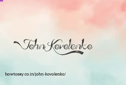 John Kovolenko