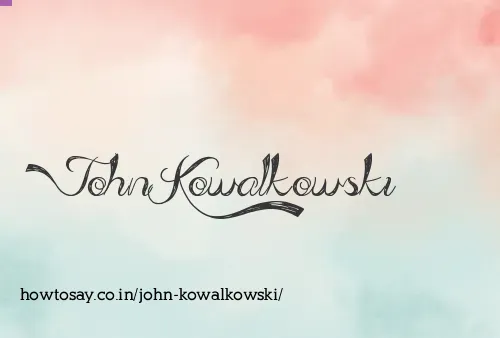 John Kowalkowski