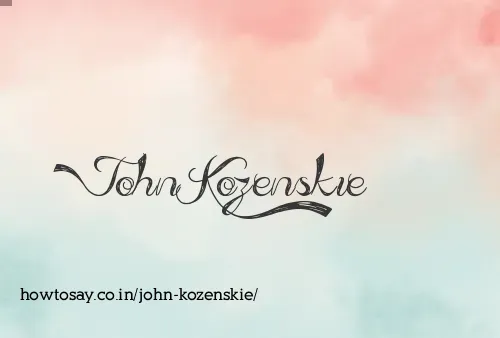 John Kozenskie