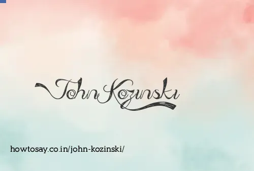 John Kozinski