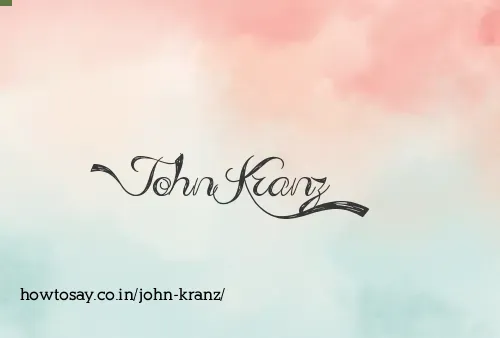 John Kranz