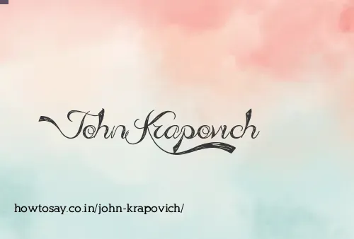 John Krapovich