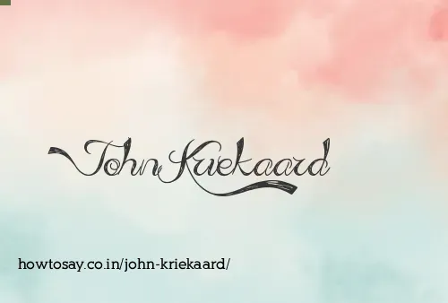 John Kriekaard