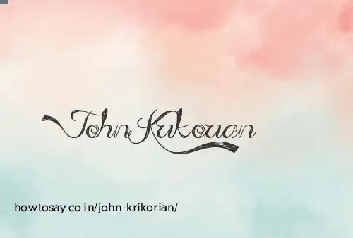 John Krikorian