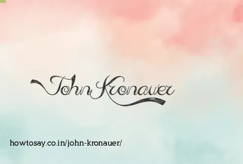 John Kronauer