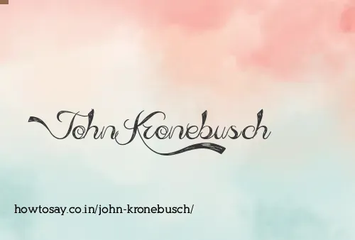 John Kronebusch
