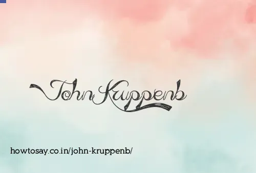 John Kruppenb
