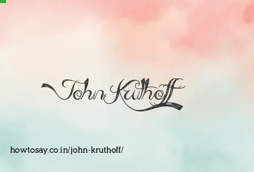 John Kruthoff