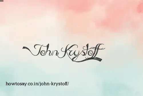 John Krystoff