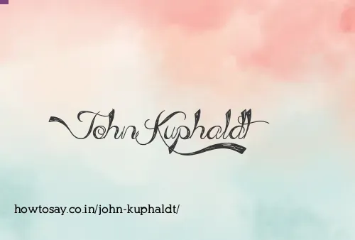 John Kuphaldt