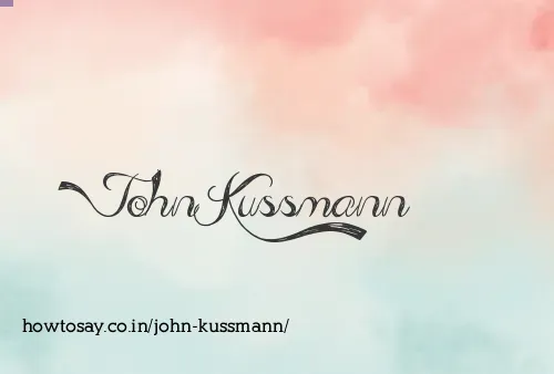John Kussmann