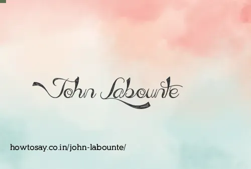 John Labounte