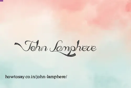 John Lamphere