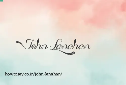 John Lanahan