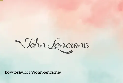 John Lancione