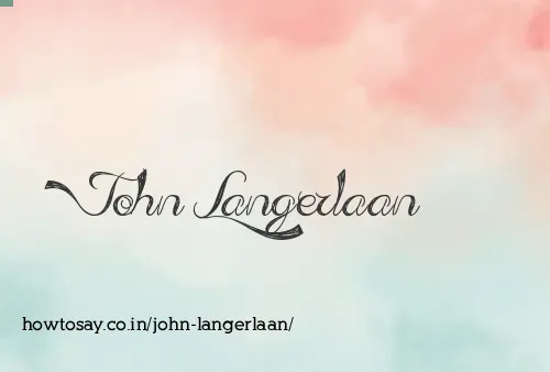 John Langerlaan