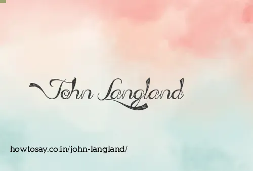 John Langland