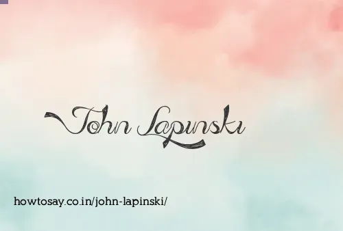 John Lapinski