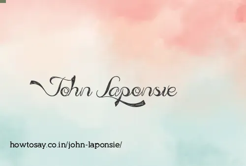 John Laponsie