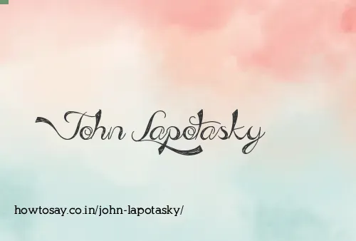 John Lapotasky