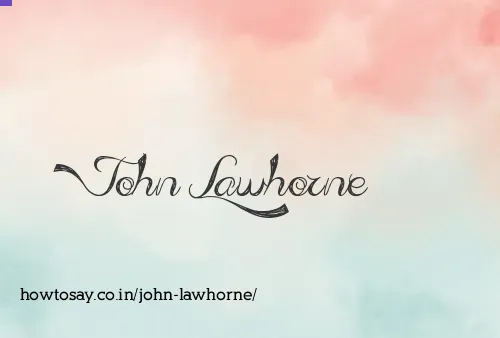 John Lawhorne