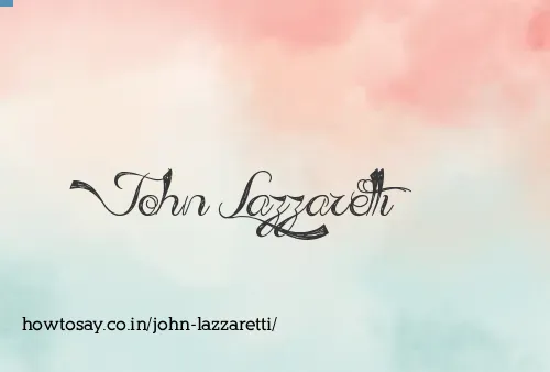 John Lazzaretti
