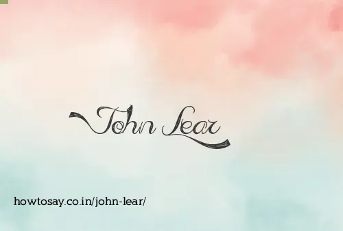 John Lear
