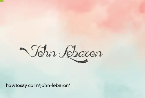 John Lebaron