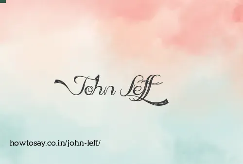 John Leff