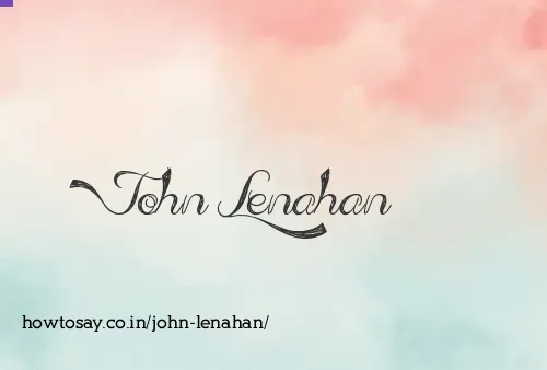 John Lenahan