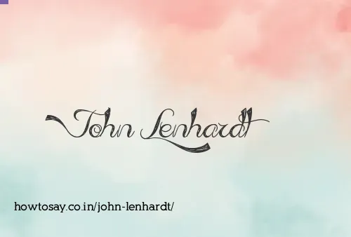 John Lenhardt
