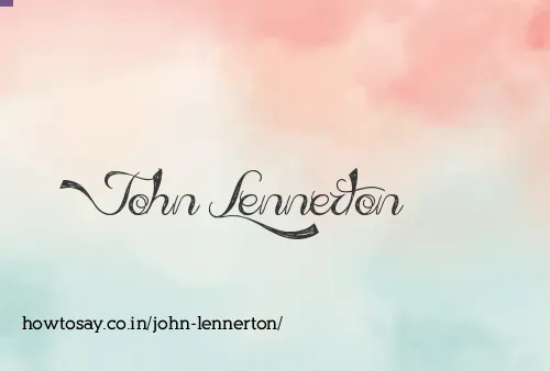 John Lennerton