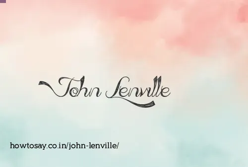 John Lenville