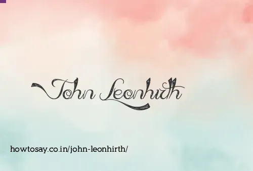 John Leonhirth