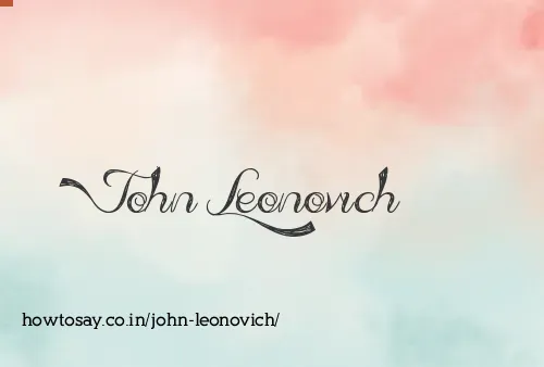 John Leonovich