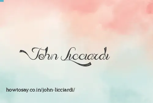 John Licciardi