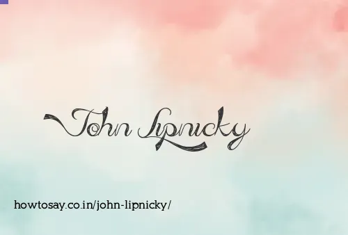 John Lipnicky